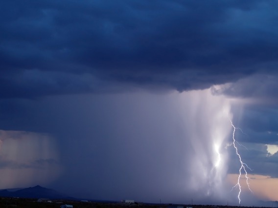 Photo of a monsoon storm