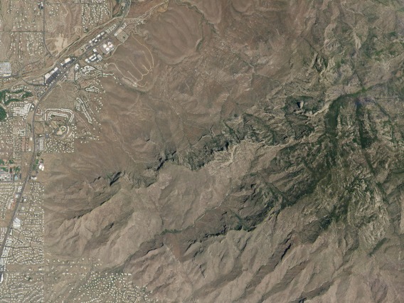 Planet data: PlanetScope. Satellite image of the Bighorn Fire.