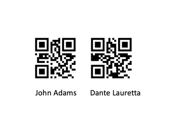 QR codes for volumetric videos