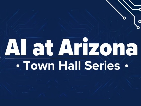 Graphic advertising the AI at Arizona Town Hall Series